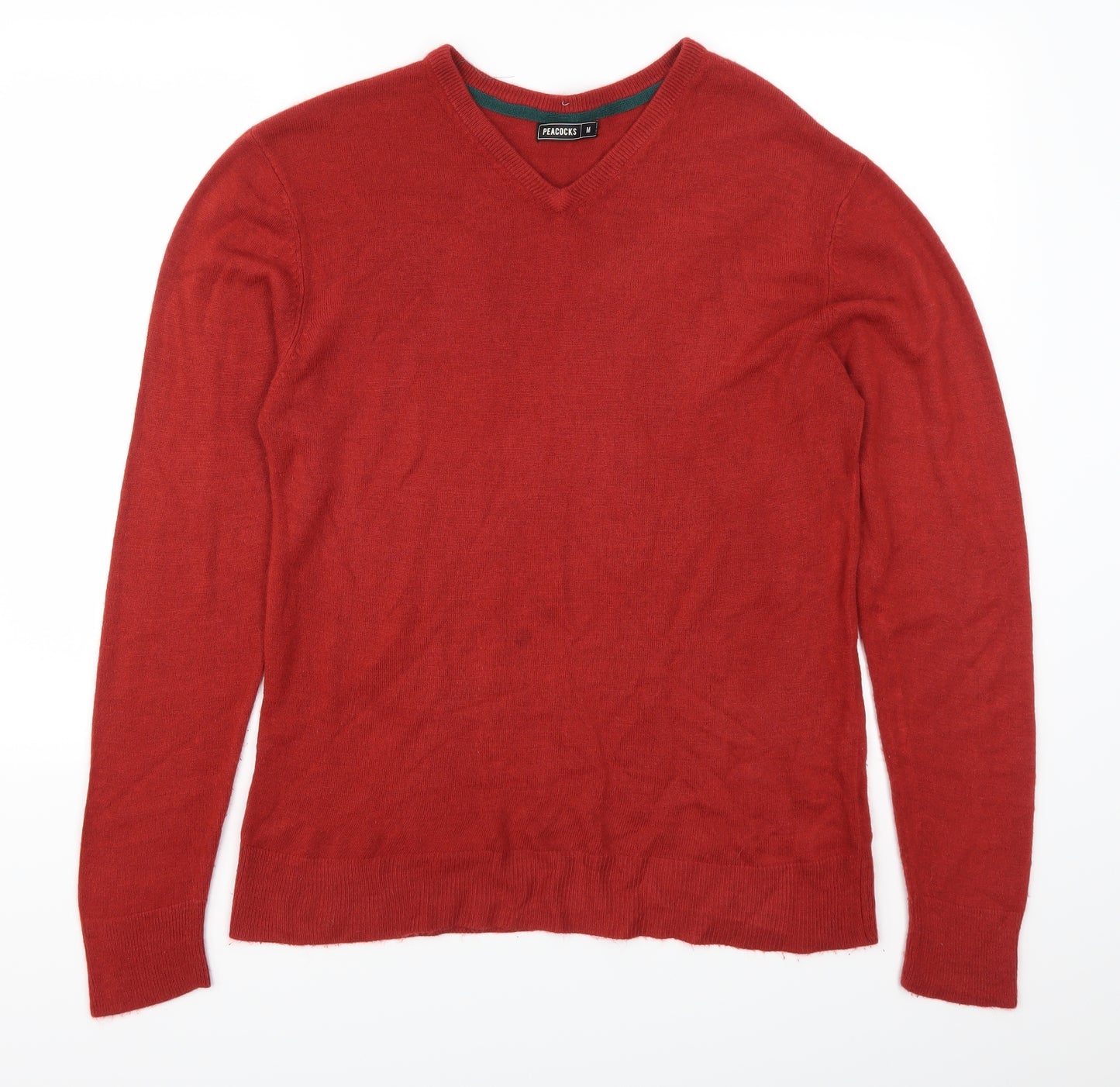 Peacocks Mens Red   Pullover Jumper Size M