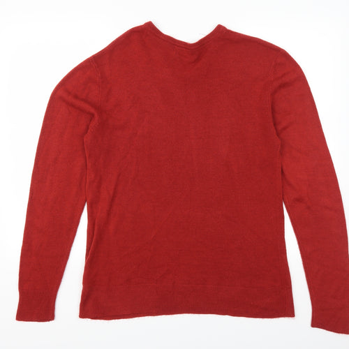 Peacocks Mens Red   Pullover Jumper Size M