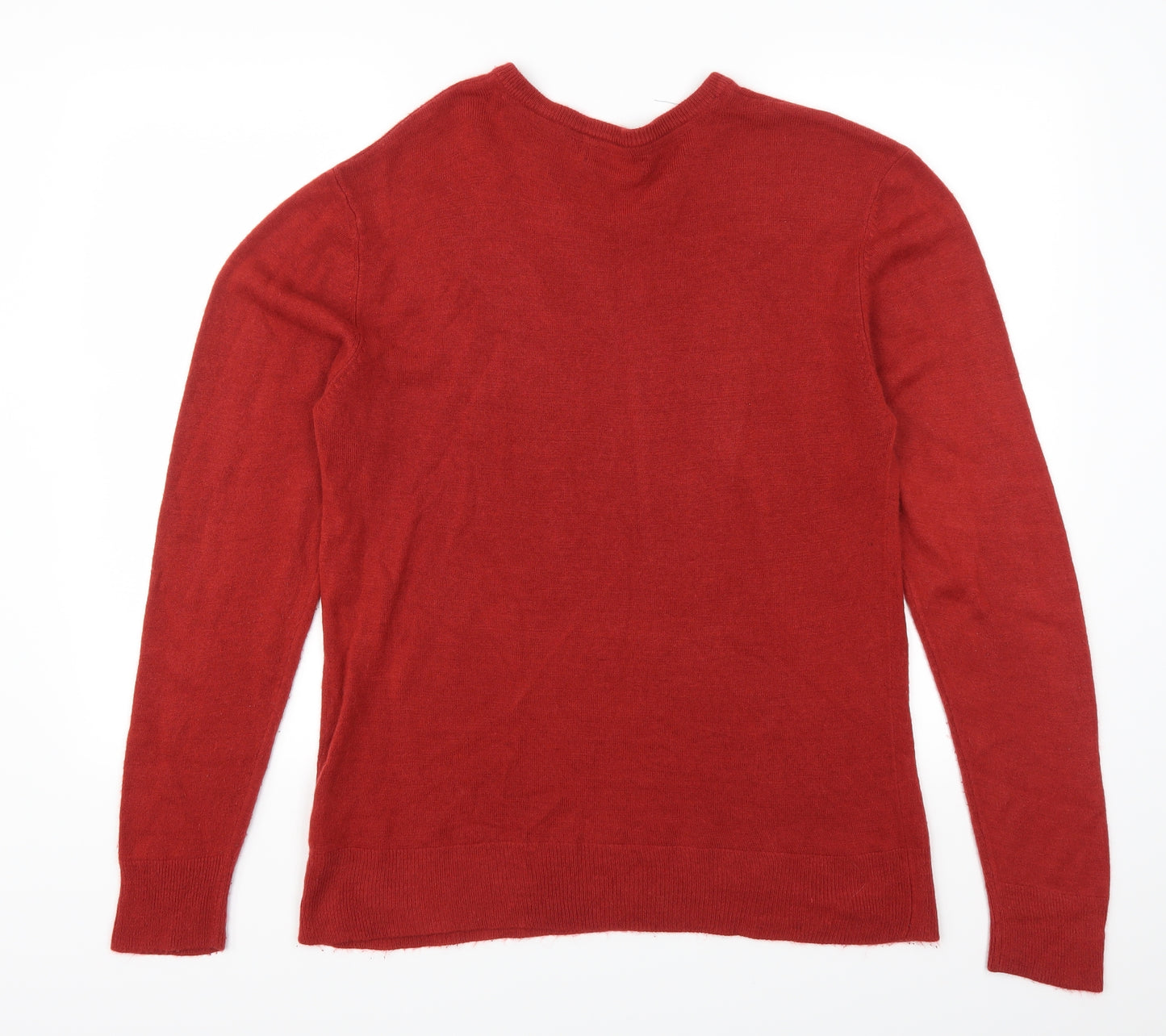 Peacocks Mens Red   Pullover Jumper Size M