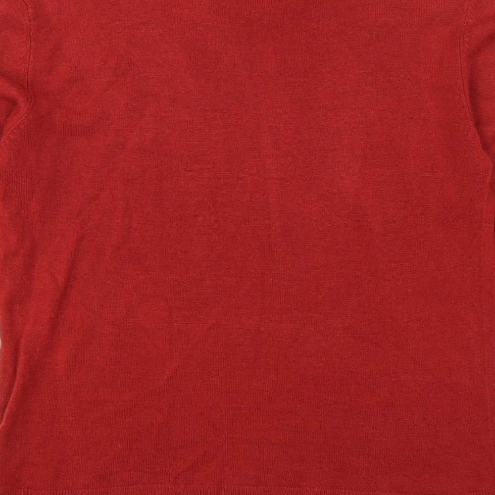 Peacocks Mens Red   Pullover Jumper Size M