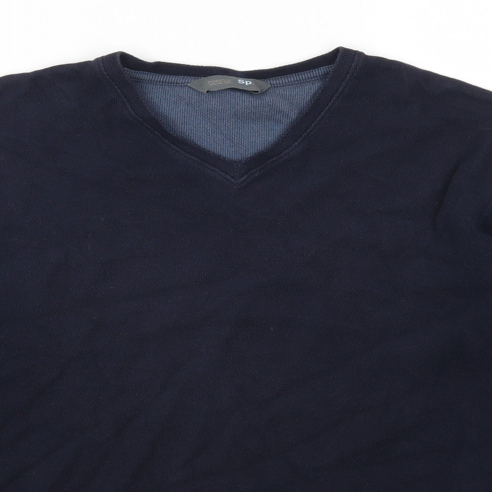 Marks and Spencer Mens Blue   Pullover Sweatshirt Size S