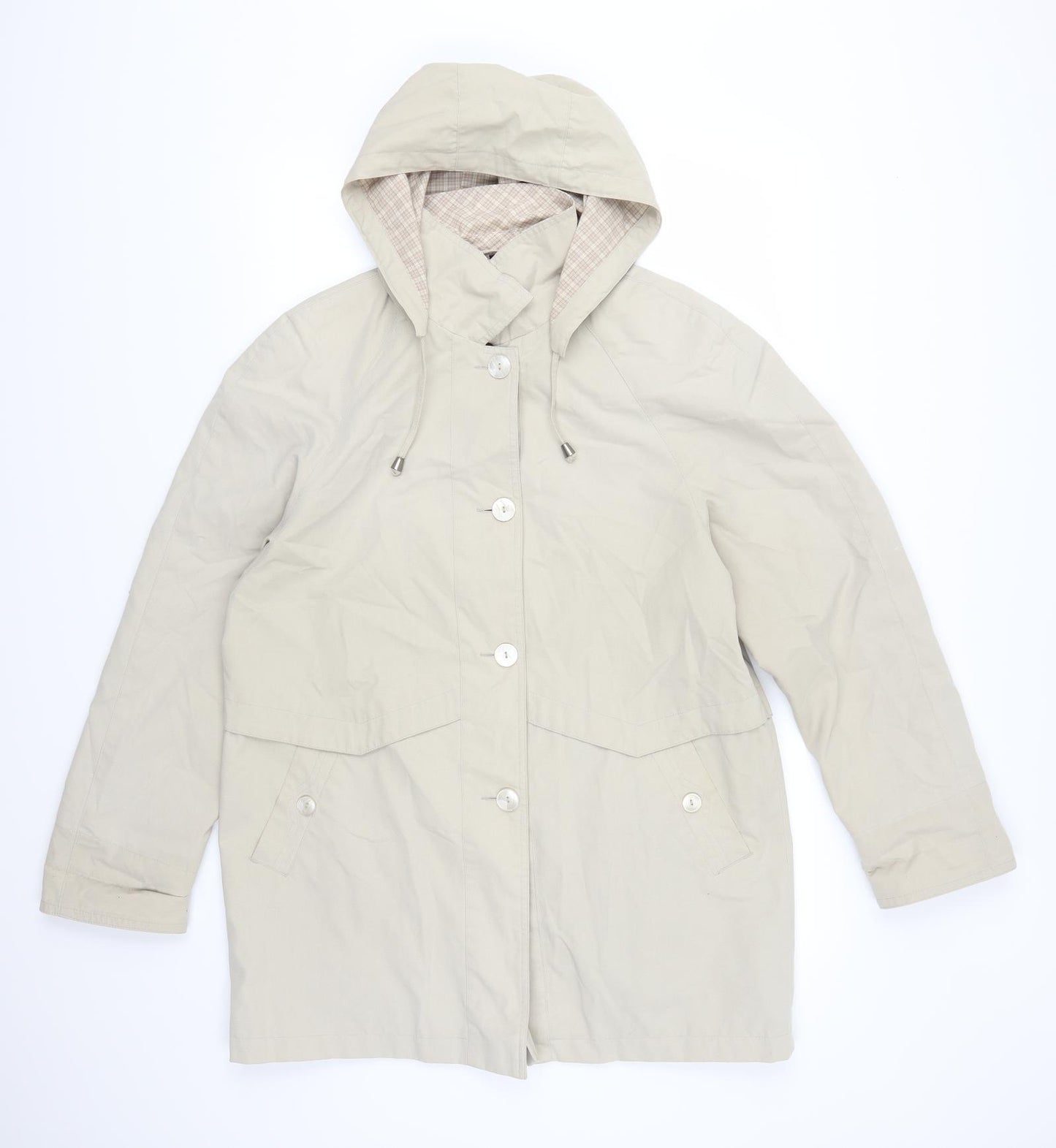 Bonmarché Womens Beige   Overcoat Coat Size 14