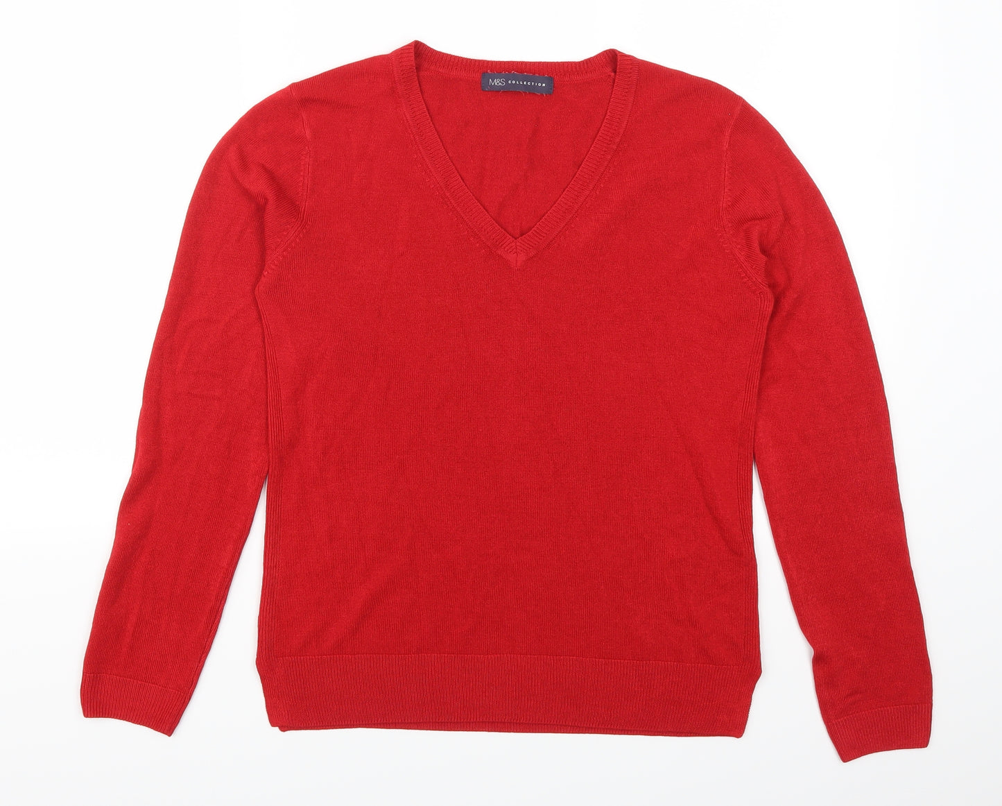 Marks and Spencer Womens Red   Pullover Jumper Size 10