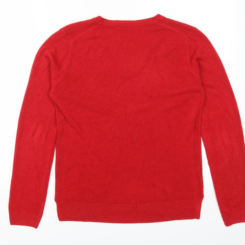 Marks and Spencer Womens Red   Pullover Jumper Size 10