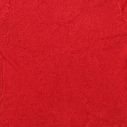 Marks and Spencer Womens Red   Pullover Jumper Size 10