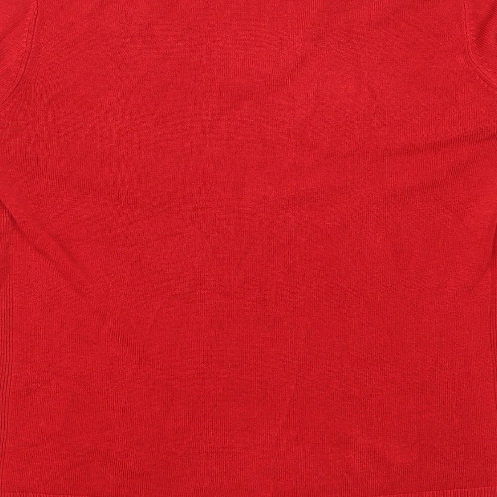 Marks and Spencer Womens Red   Pullover Jumper Size 10
