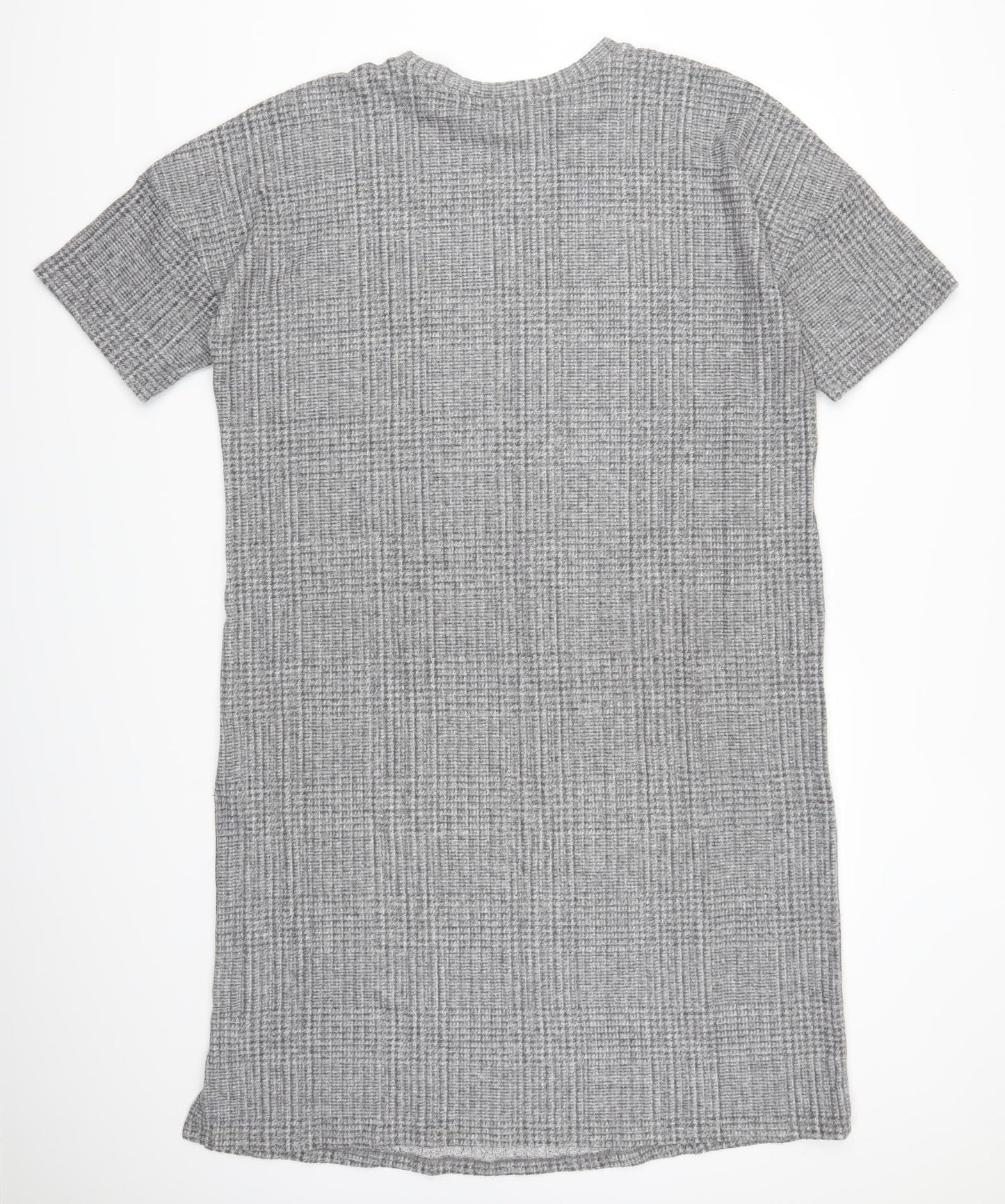 F&F Womens Grey Check  T-Shirt Dress  Size 22