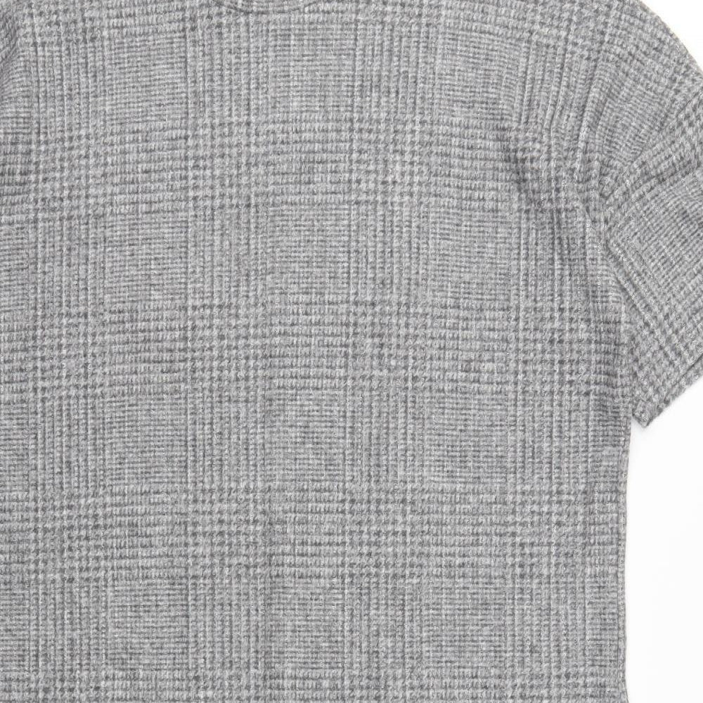 F&F Womens Grey Check  T-Shirt Dress  Size 22