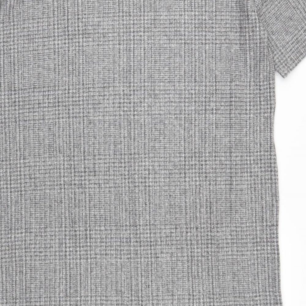 F&F Womens Grey Check  T-Shirt Dress  Size 22