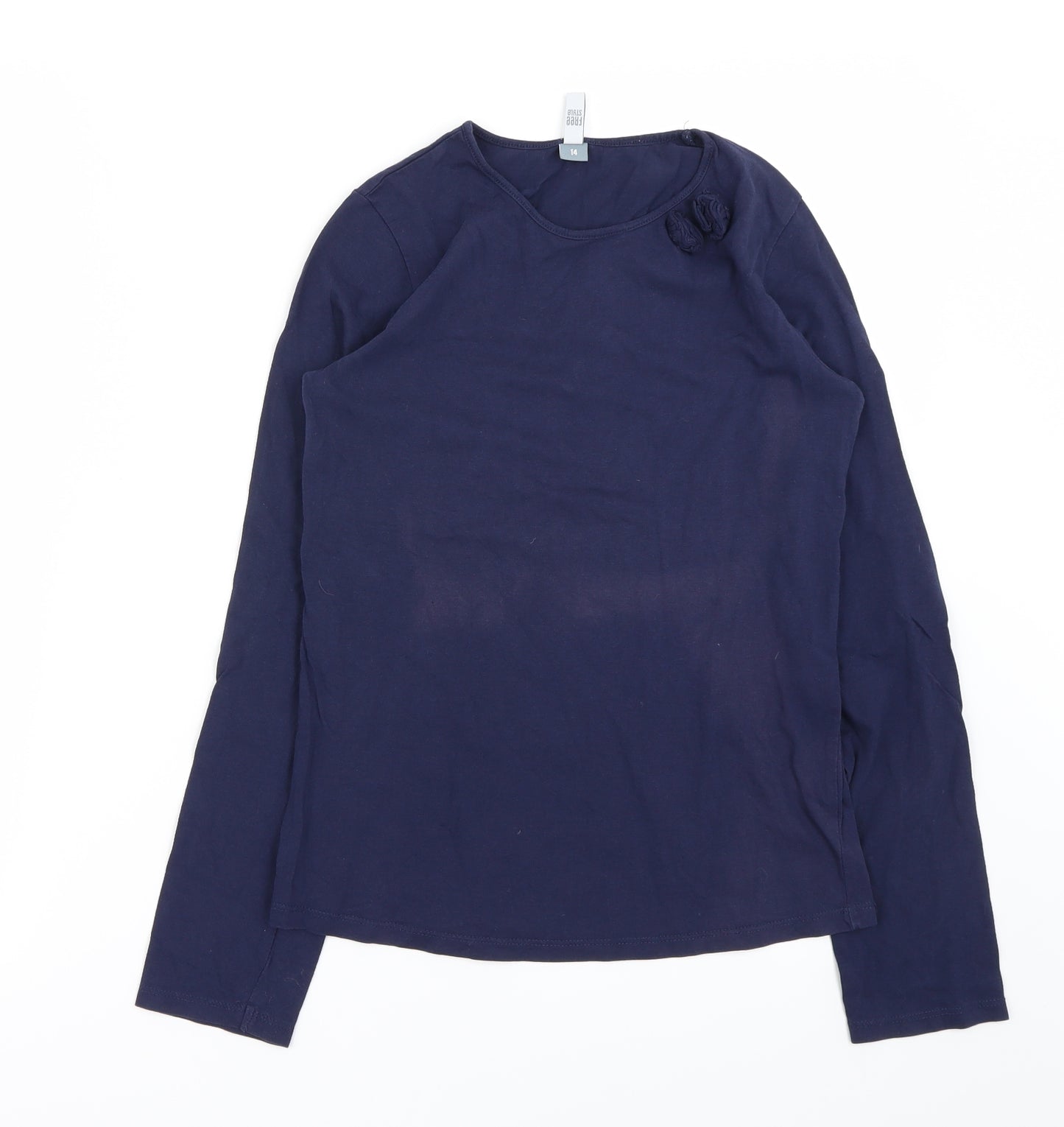 Free Style Girls Blue   Basic T-Shirt Size 14 Years