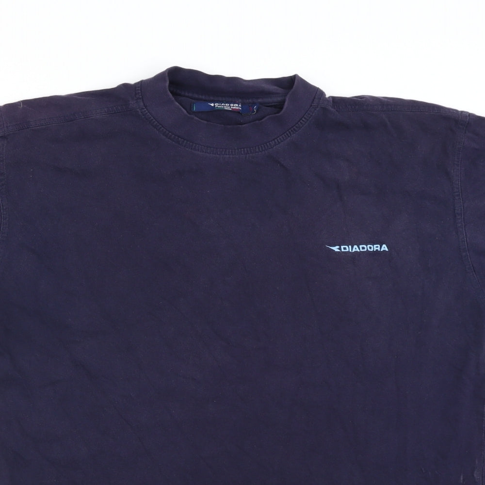 Diadora Mens Blue    T-Shirt Size S