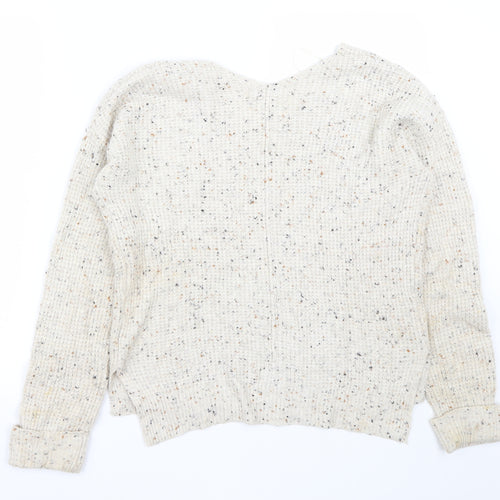 If It Were Me Womens Beige   Pullover Jumper Size S