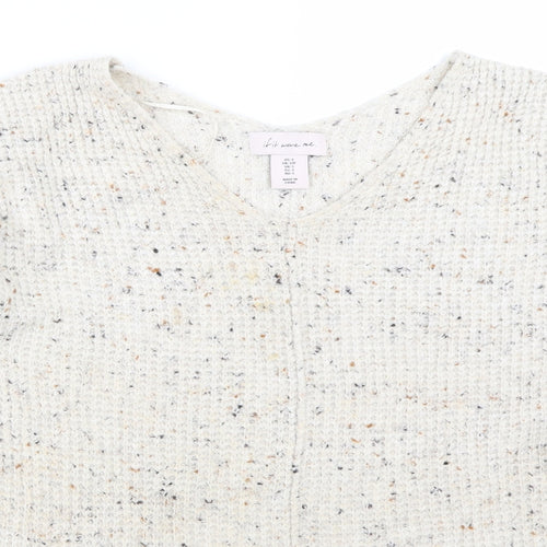 If It Were Me Womens Beige   Pullover Jumper Size S