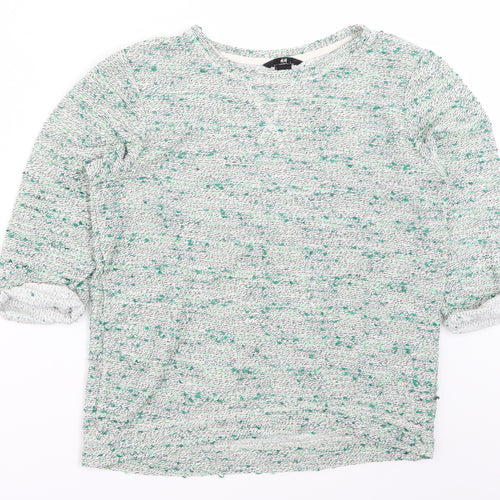 H&M Womens Green   Pullover Jumper Size S