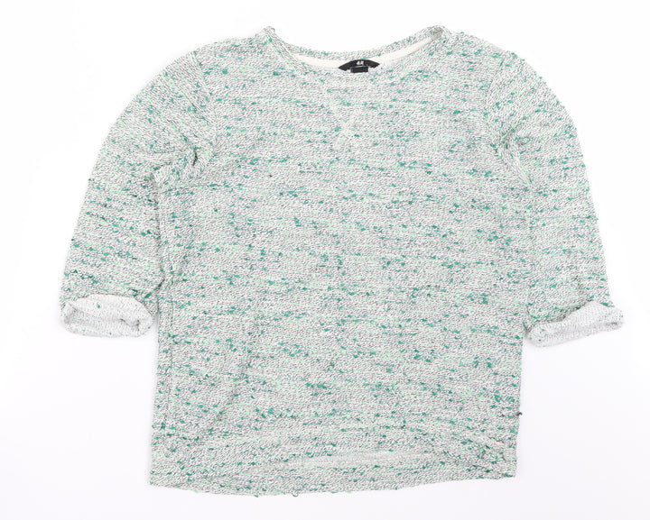 H&M Womens Green   Pullover Jumper Size S