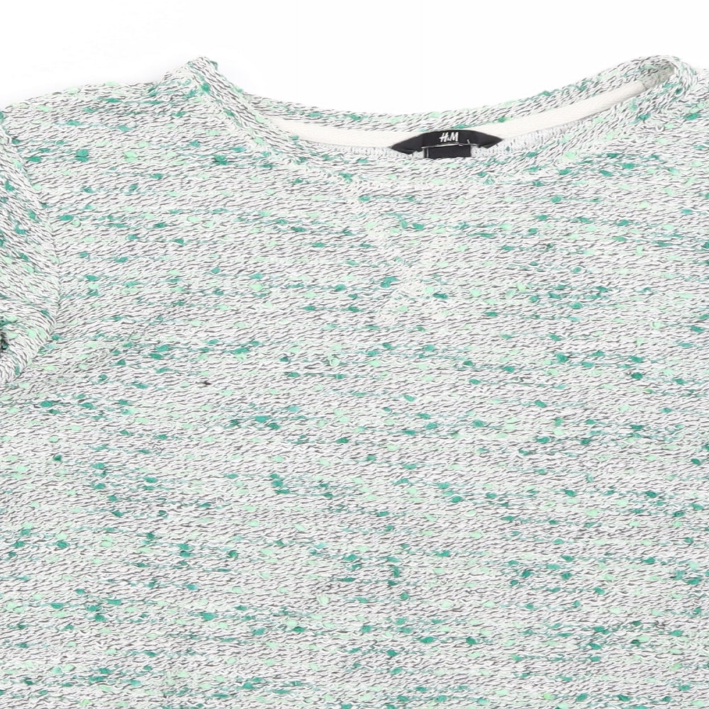 H&M Womens Green   Pullover Jumper Size S
