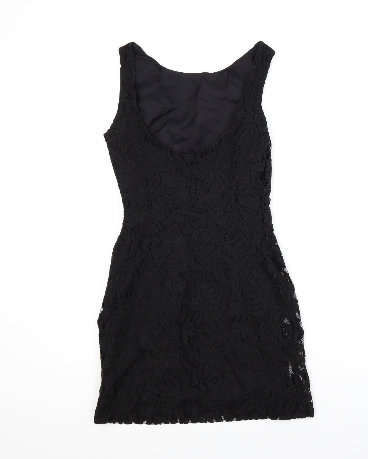 H&M Womens Black Floral  A-Line  Size 8