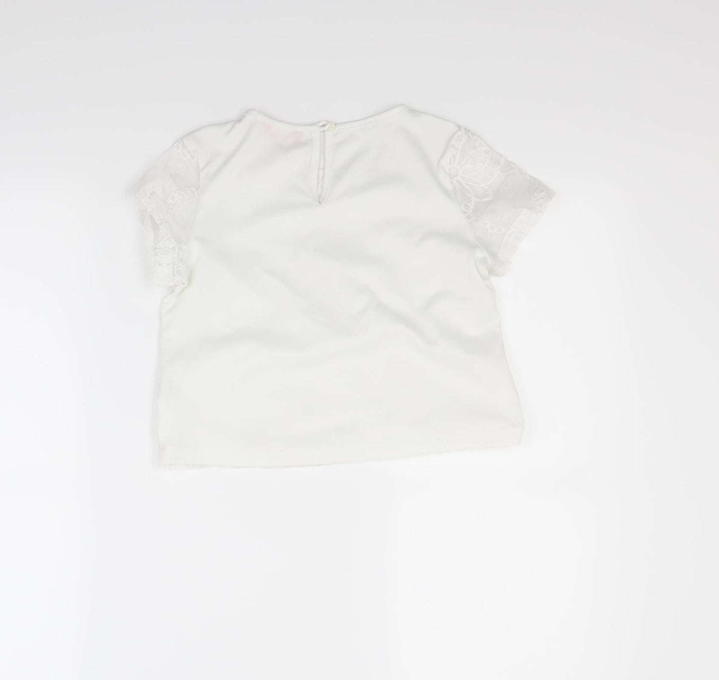 Young Dimension Girls White   Basic Blouse Size 8-9 Years