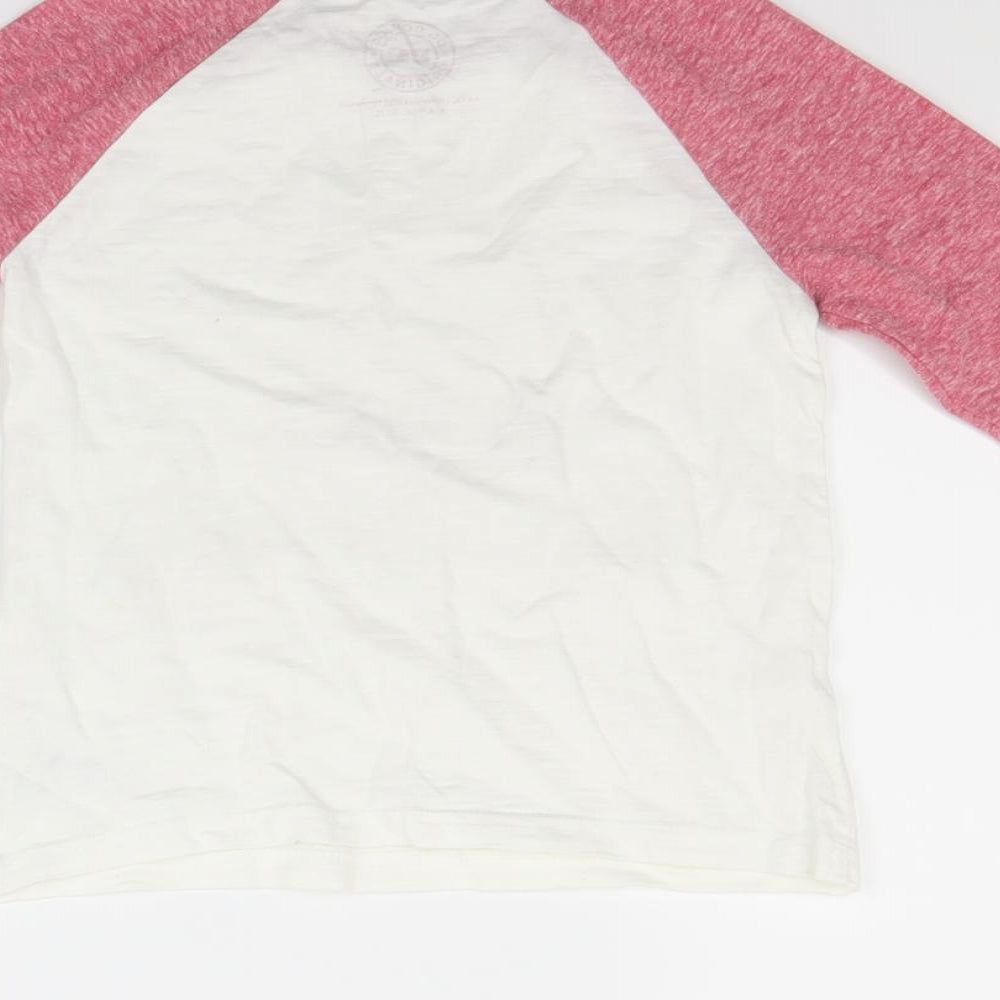 NEXT Girls White  Rayon Pullover Sweatshirt Size 4 Years