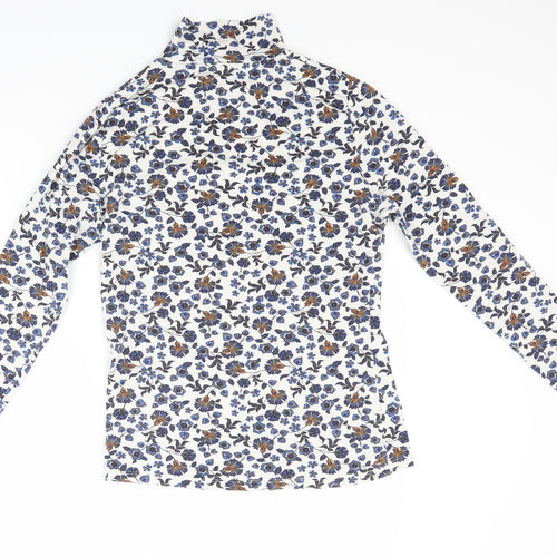 Marks and Spencer Womens Blue Floral  Pullover Jumper Size 12