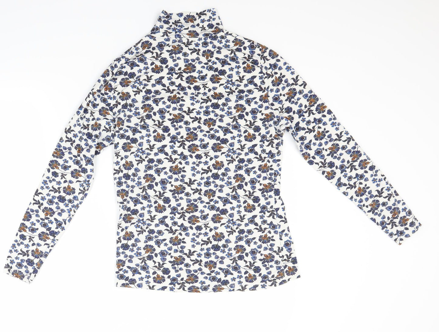 Marks and Spencer Womens Blue Floral  Pullover Jumper Size 12