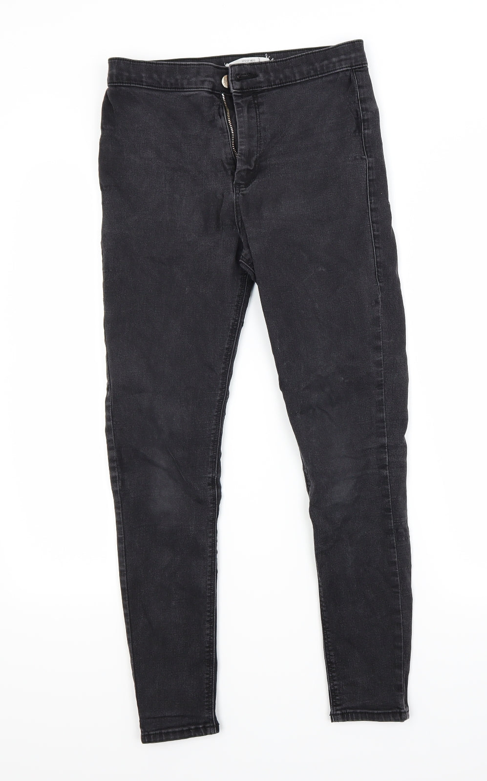 Topshop Womens Black  Denim Skinny Jeans Size 10 L30 in