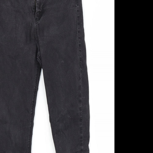 Topshop Womens Black  Denim Skinny Jeans Size 10 L30 in