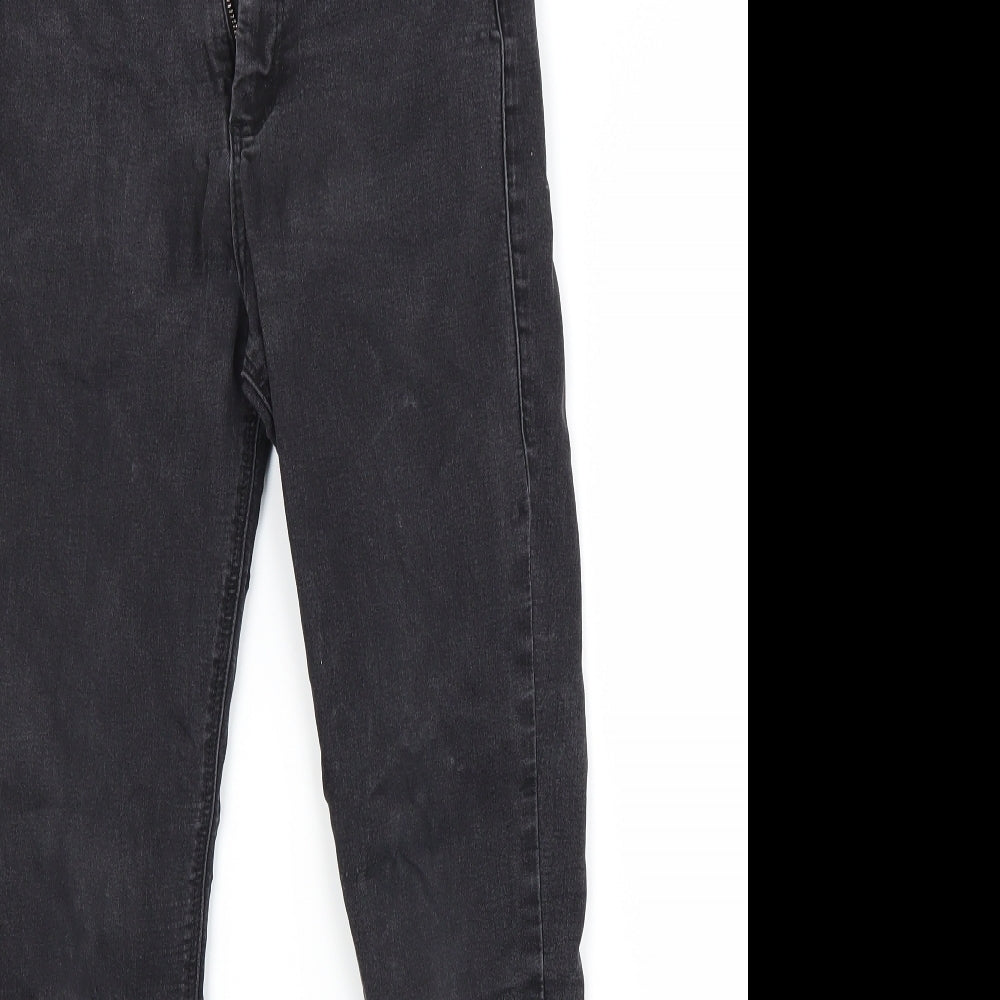 Topshop Womens Black  Denim Skinny Jeans Size 10 L30 in