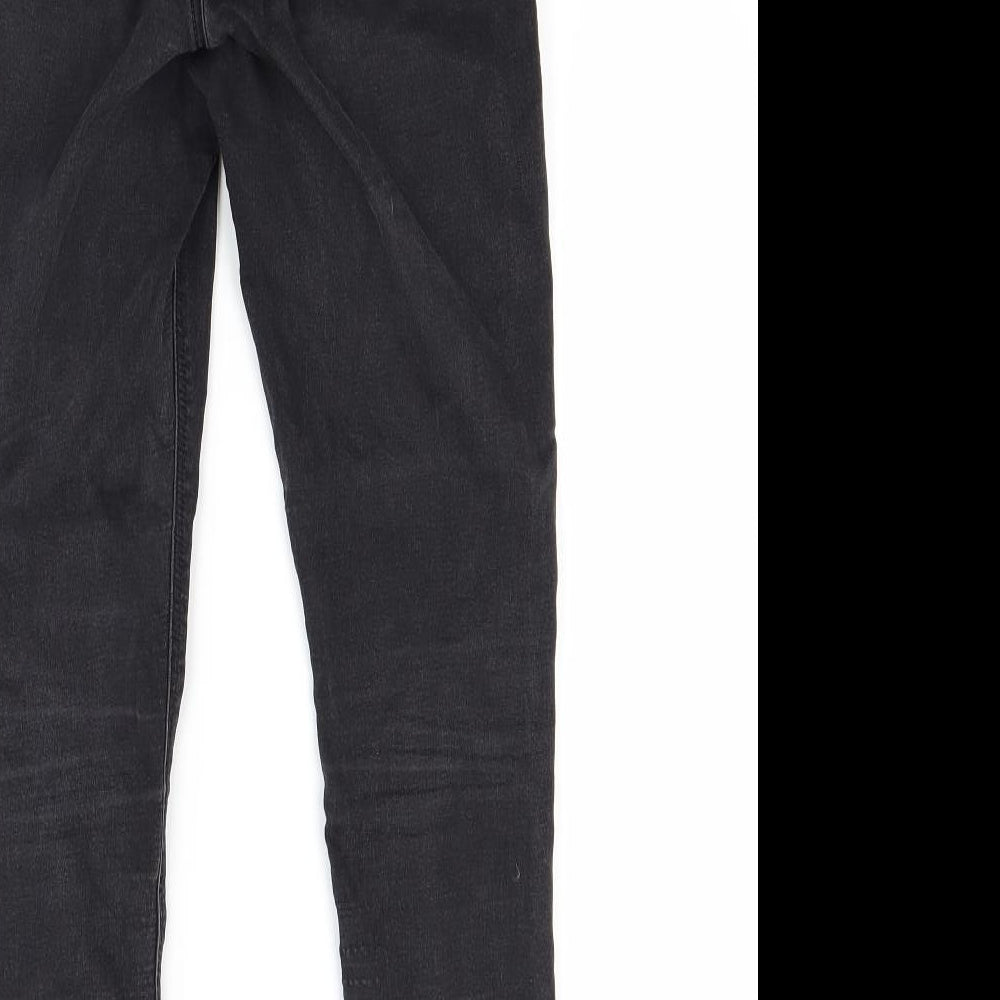 Topshop Womens Black  Denim Skinny Jeans Size 10 L30 in