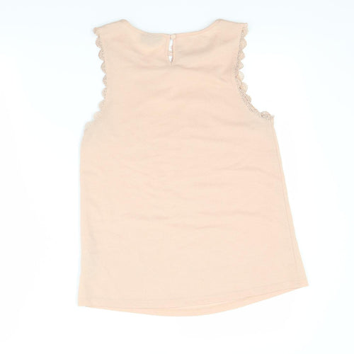 Topshop Womens Beige   Basic Blouse Size 8