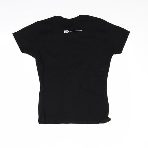 Preworn Womens Black   Basic T-Shirt Size M  - Cut the carbon