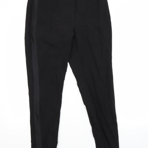H&M Womens Black   Trousers  Size 10 L28 in