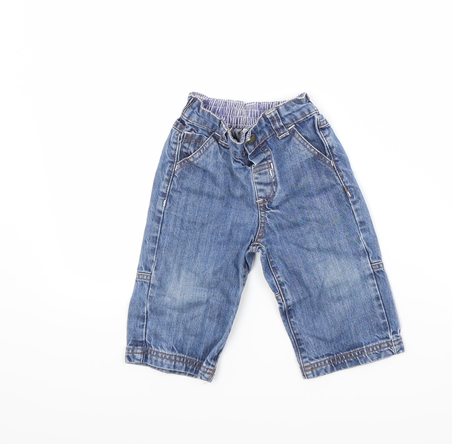 JoJo Maman Bébé  Blue   Capri Jeans Size 6-9 Months