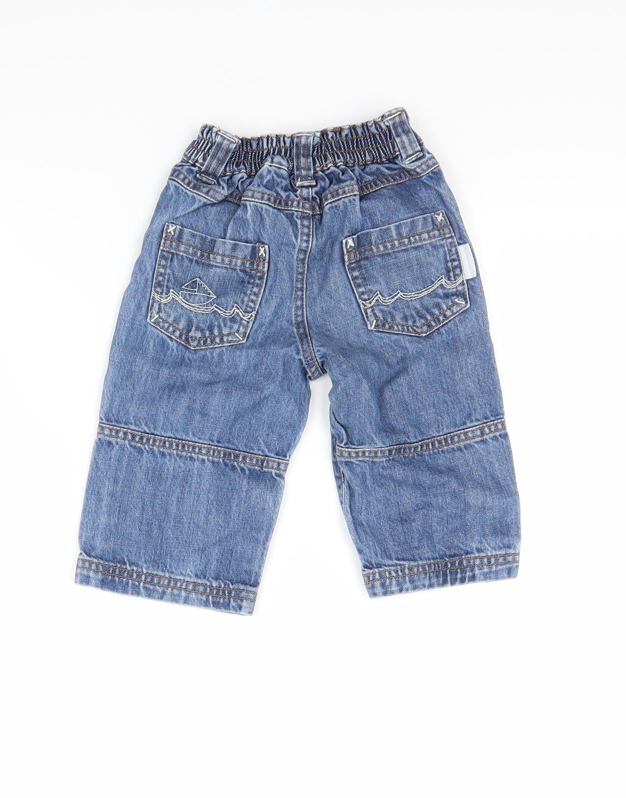 JoJo Maman Bébé  Blue   Capri Jeans Size 6-9 Months
