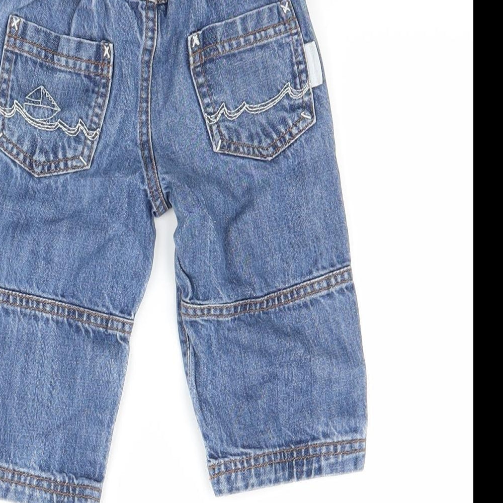 JoJo Maman Bébé  Blue   Capri Jeans Size 6-9 Months