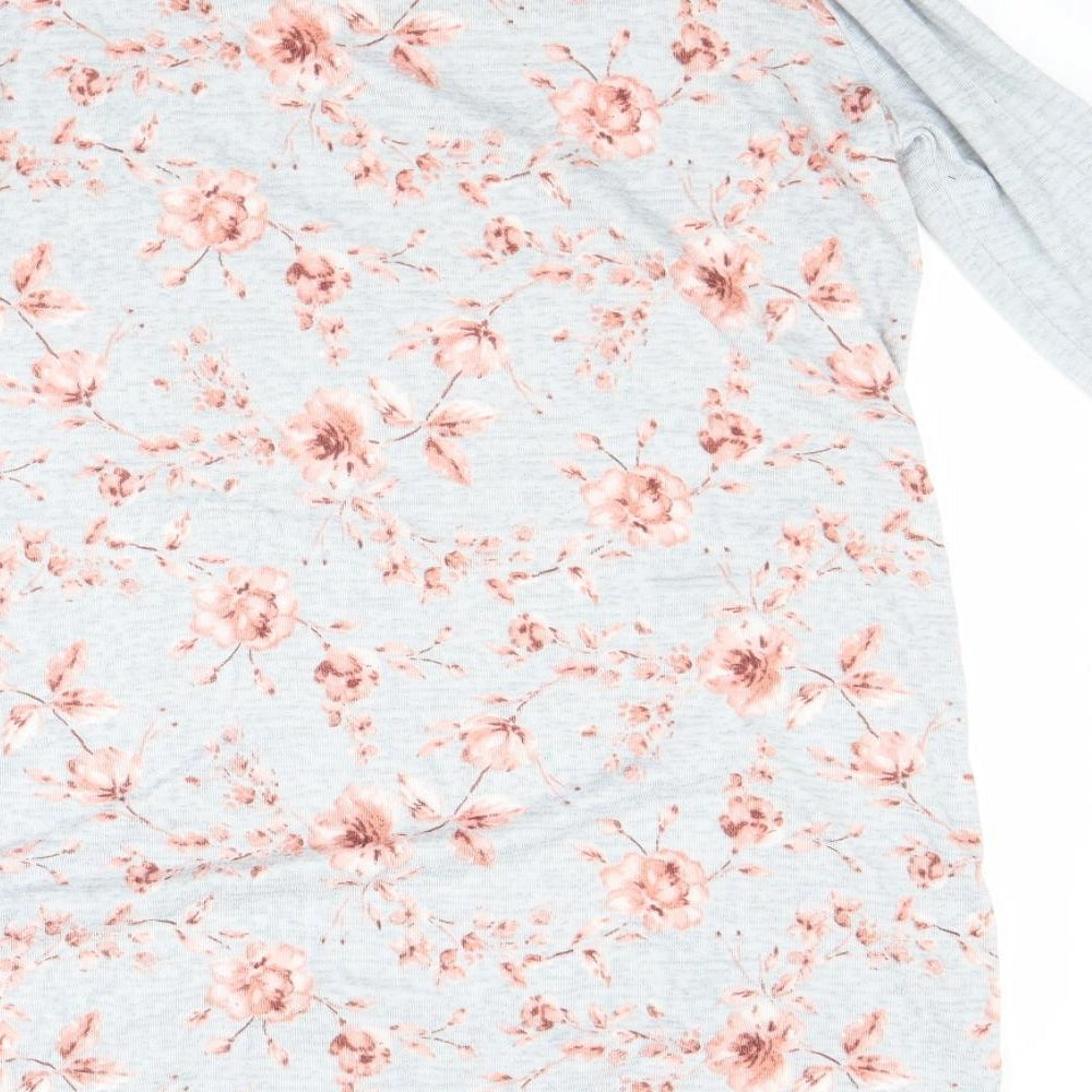 TU Womens Grey Floral  Jumper Dress  Size 12