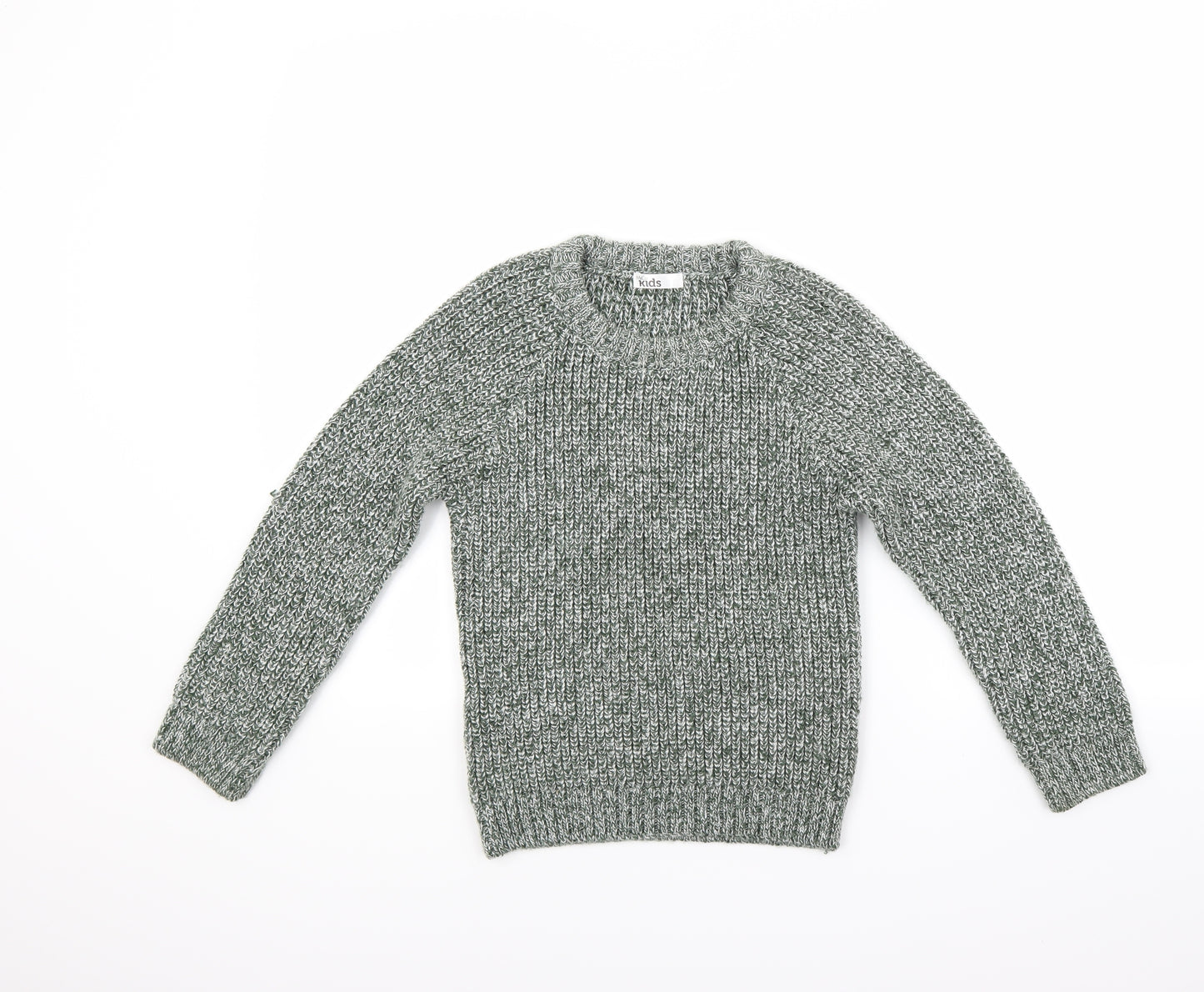 Marks and Spencer Boys Green   Pullover Jumper Size 7-8 Years