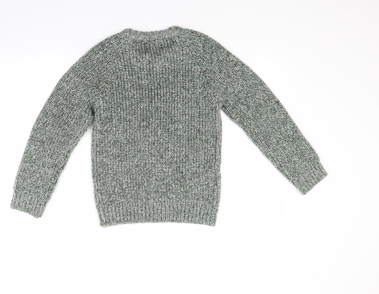 Marks and Spencer Boys Green   Pullover Jumper Size 7-8 Years