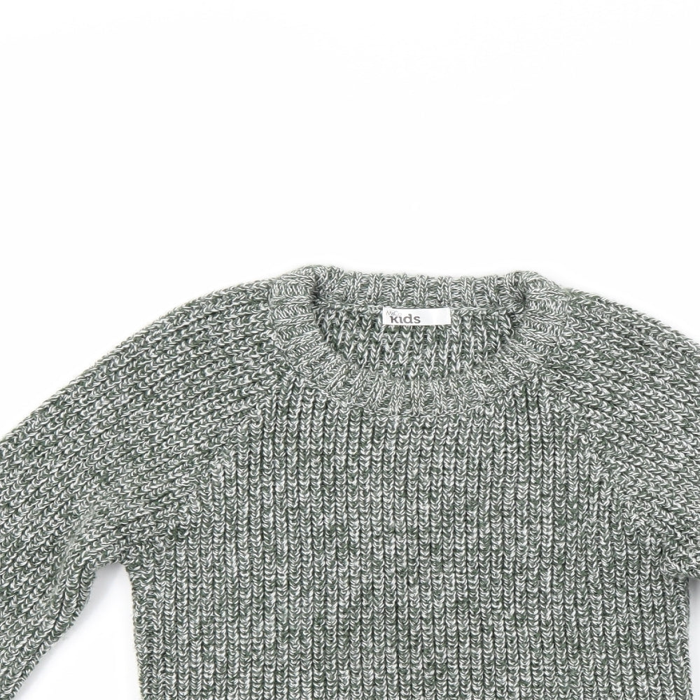 Marks and Spencer Boys Green   Pullover Jumper Size 7-8 Years