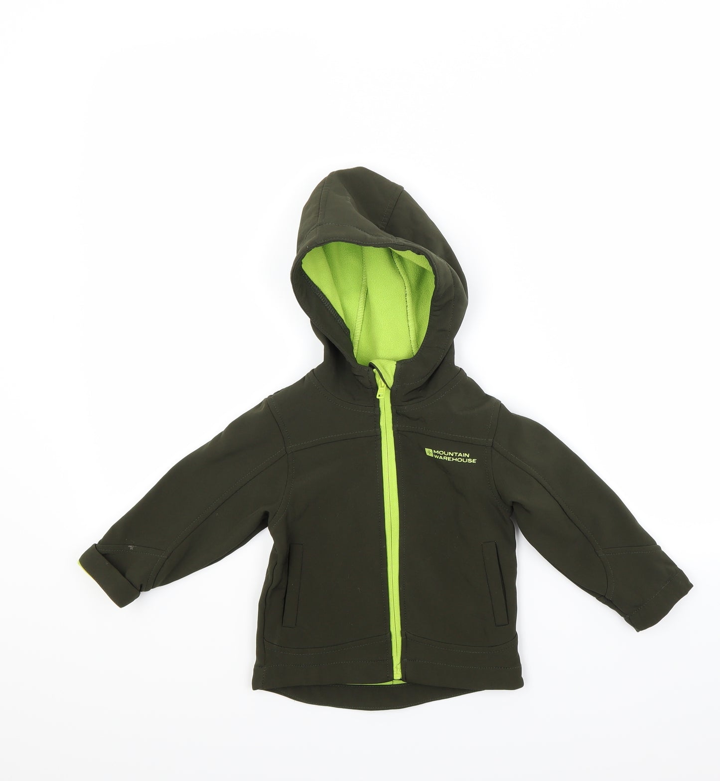 Mountain Warehouse Boys Green   Windbreaker Coat Size 2-3 Years