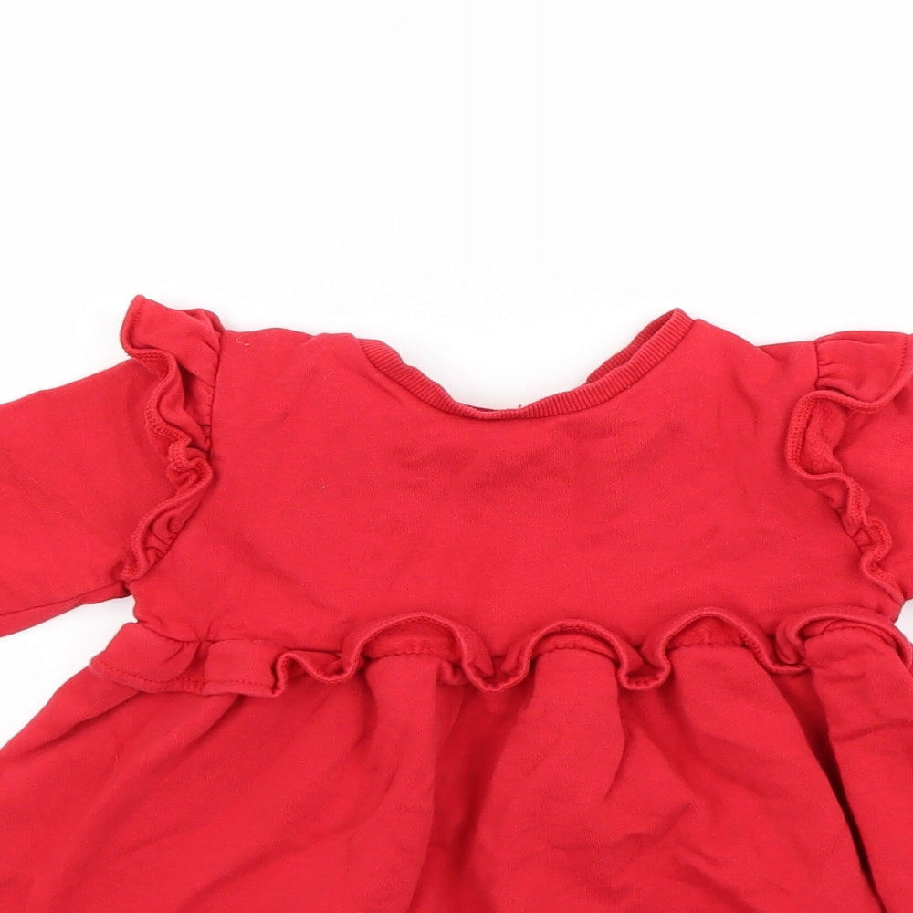 F&F Girls Red   Fit & Flare  Size 2-3 Years