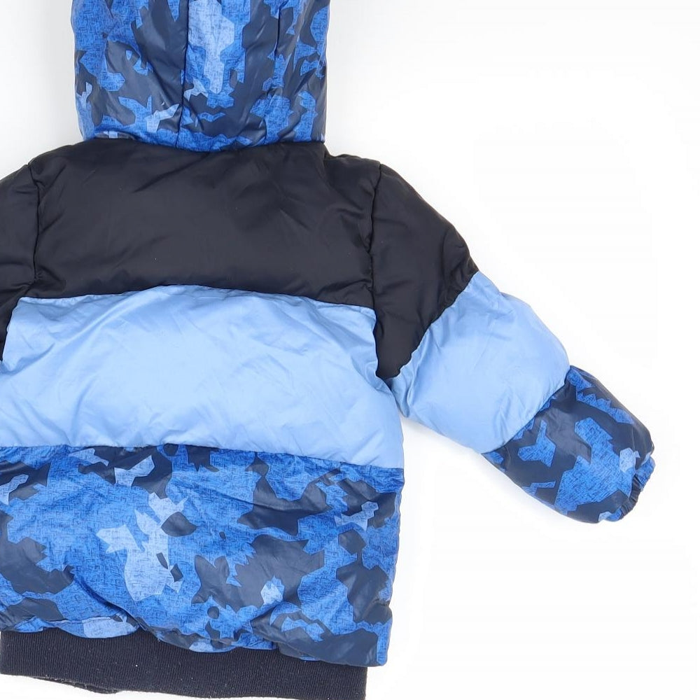 M&Co  Blue   Puffer Jacket Coat Size 9-12 Months