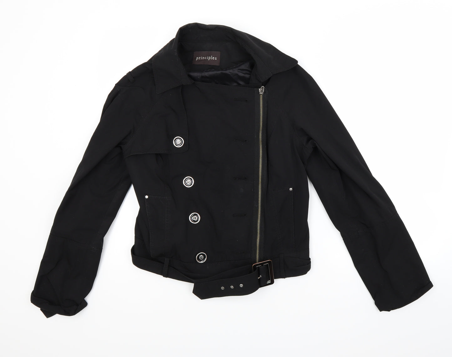 Principles Womens Black   Jacket Coat Size 14
