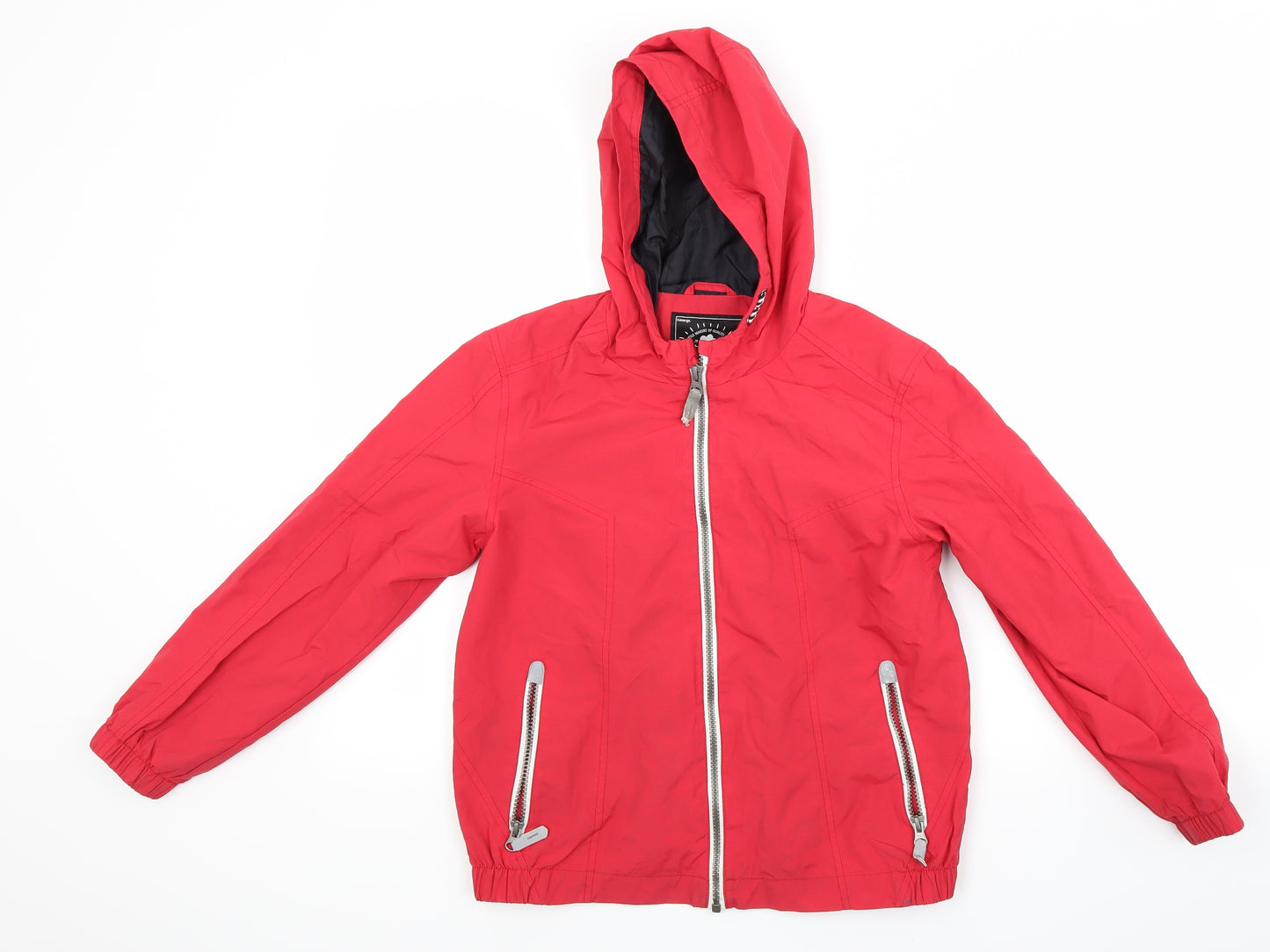 George Boys Red   Basic Coat Coat Size 9-10 Years