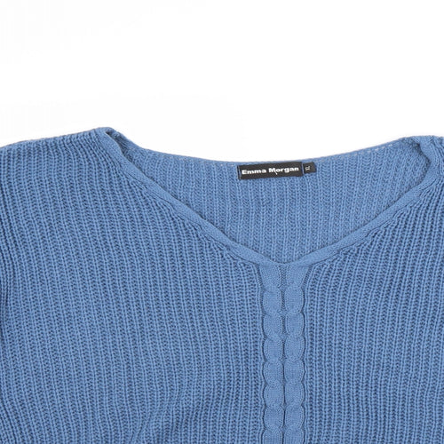 Emma Morgan Womens Blue   Pullover Jumper Size XL