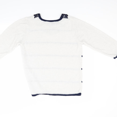 Fay Louise Womens Ivory   Pullover Jumper Size M