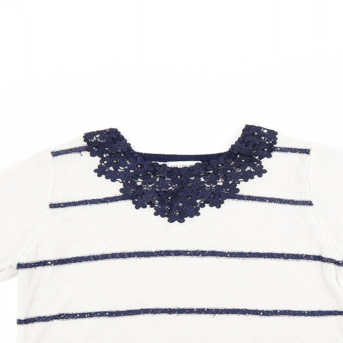 Fay Louise Womens Ivory   Pullover Jumper Size M