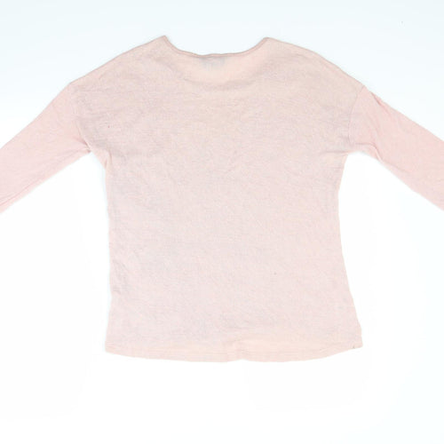 Dorothy Perkins Womens Pink Floral  Pullover Jumper Size 10