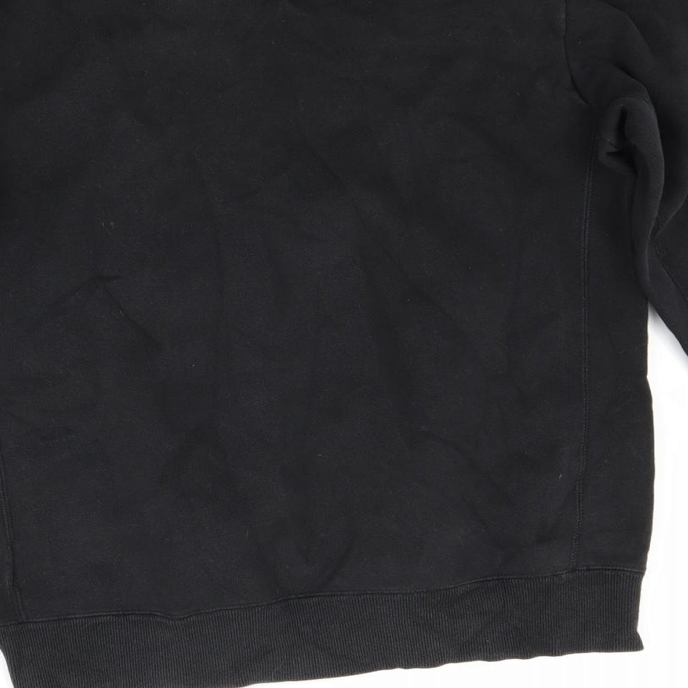 adidas Mens Black   Pullover Sweatshirt Size S  - All Blacks