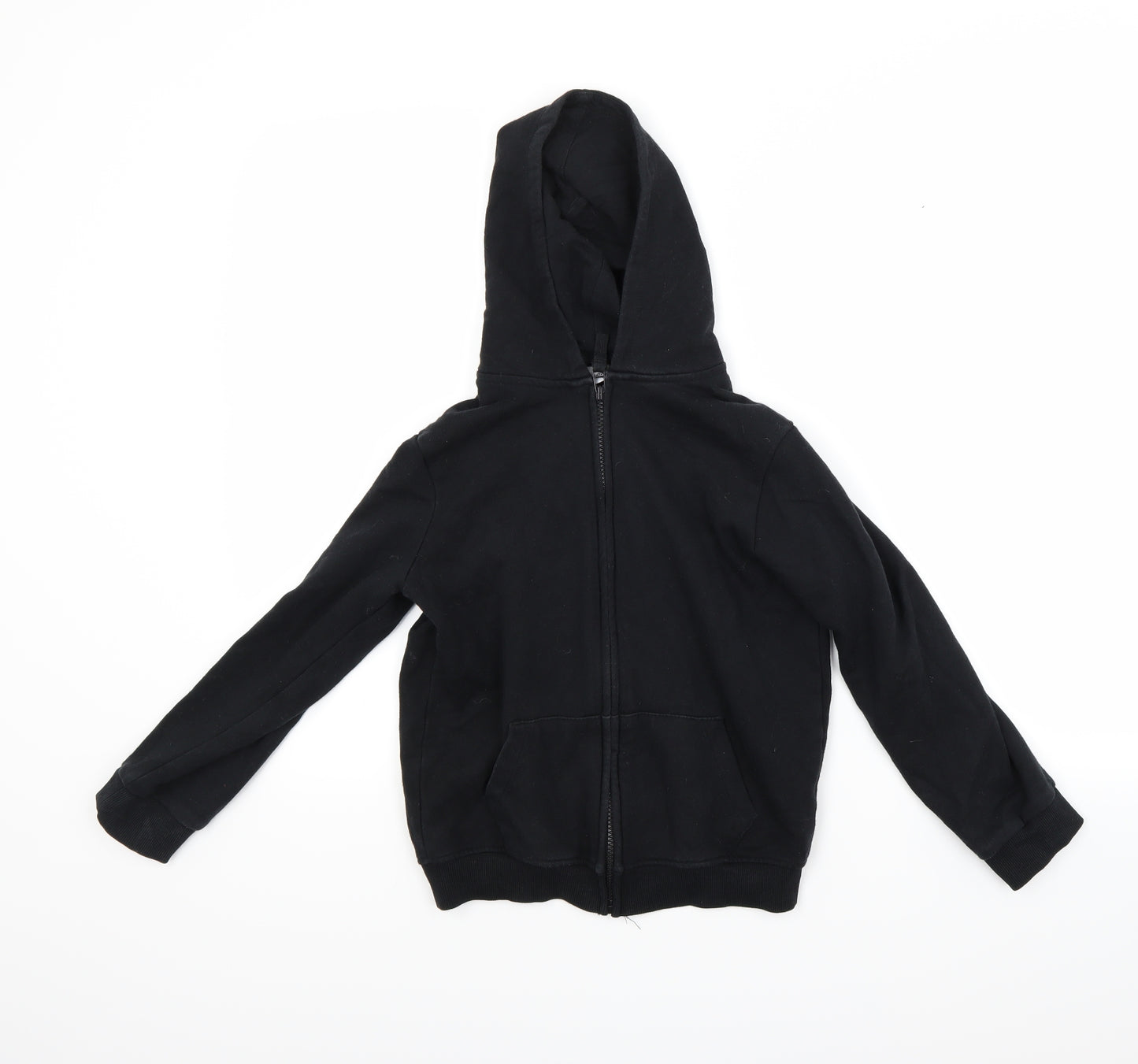 TU Boys Black   Full Zip Hoodie Size 8 Years